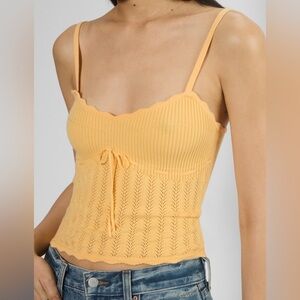 Aritzia Wilfred Soloist Tank Top Yellow XS